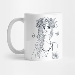 Floral Hair 2 Mug